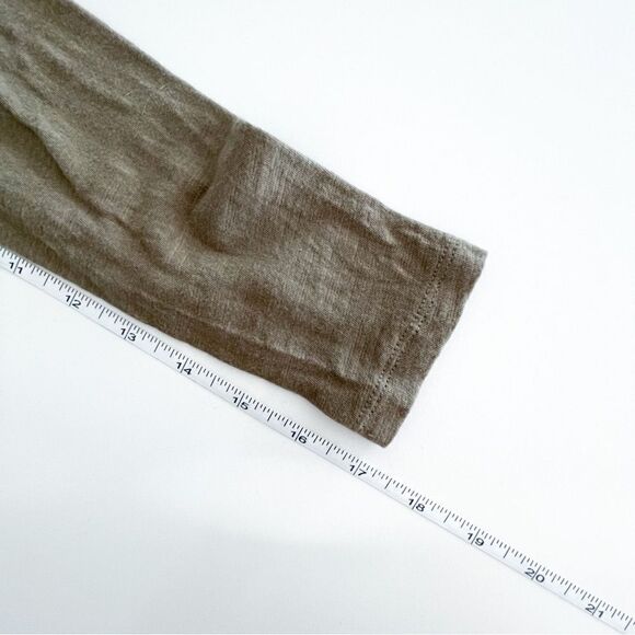 Michael Kors Top Long Sleeved Gold-Toned Chain Tie Green Women's S Knit Stretchy - Picture 6 of 7